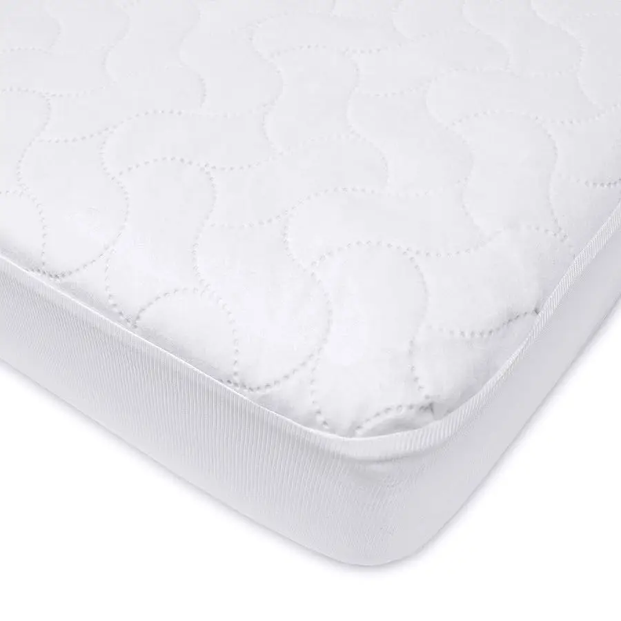 

Waterproof Fitted Crib Mattress Protector 52" x 28" - Quilted, Noiseless, Soft & Breathable Crib & Toddler Mattress Pad Co er