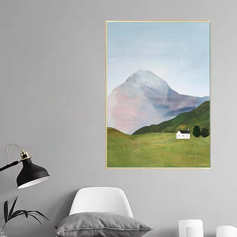 Minimalist Natural Landscape Illustration Poster Prints Yosemite Tourism Art Canvas Painting Bedroom Home Decor Picture Mural