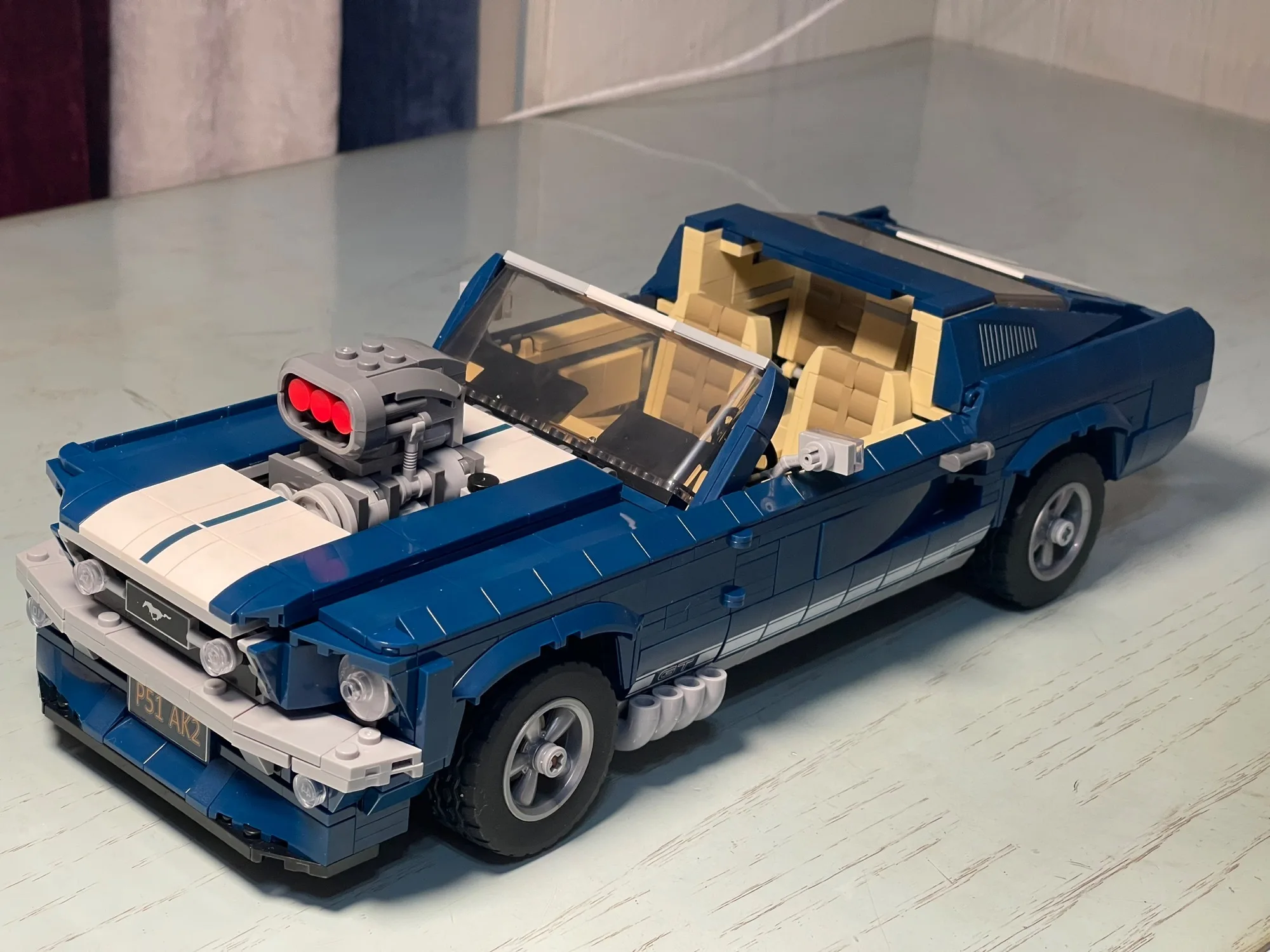 

New MOC-21047 Ford Mustangs Sports Racing Car Model Building Blocks Bricks DIY Toys for Boys Christmas Birthday Gifts