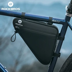 ROCKBROS Bicycle Triangle Frame Bag Bilateral Reflective High Capacity Side Pocket Multiple Fixation MTB Road Bike Accessories