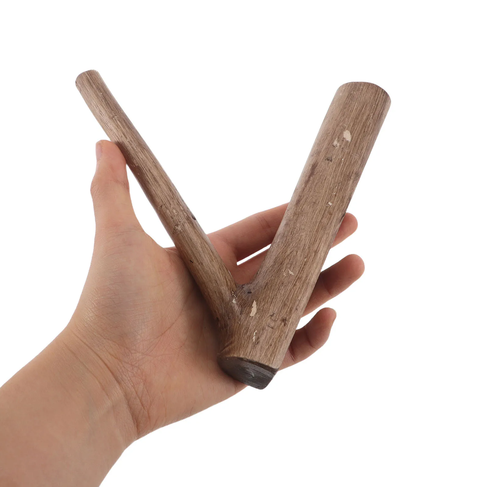 

Wooden Toilet Paper Holder Wall Mounted Adhesive Bathroom Tissue Organizer Rustic Tree Branch Decorative Roll Storage - Light