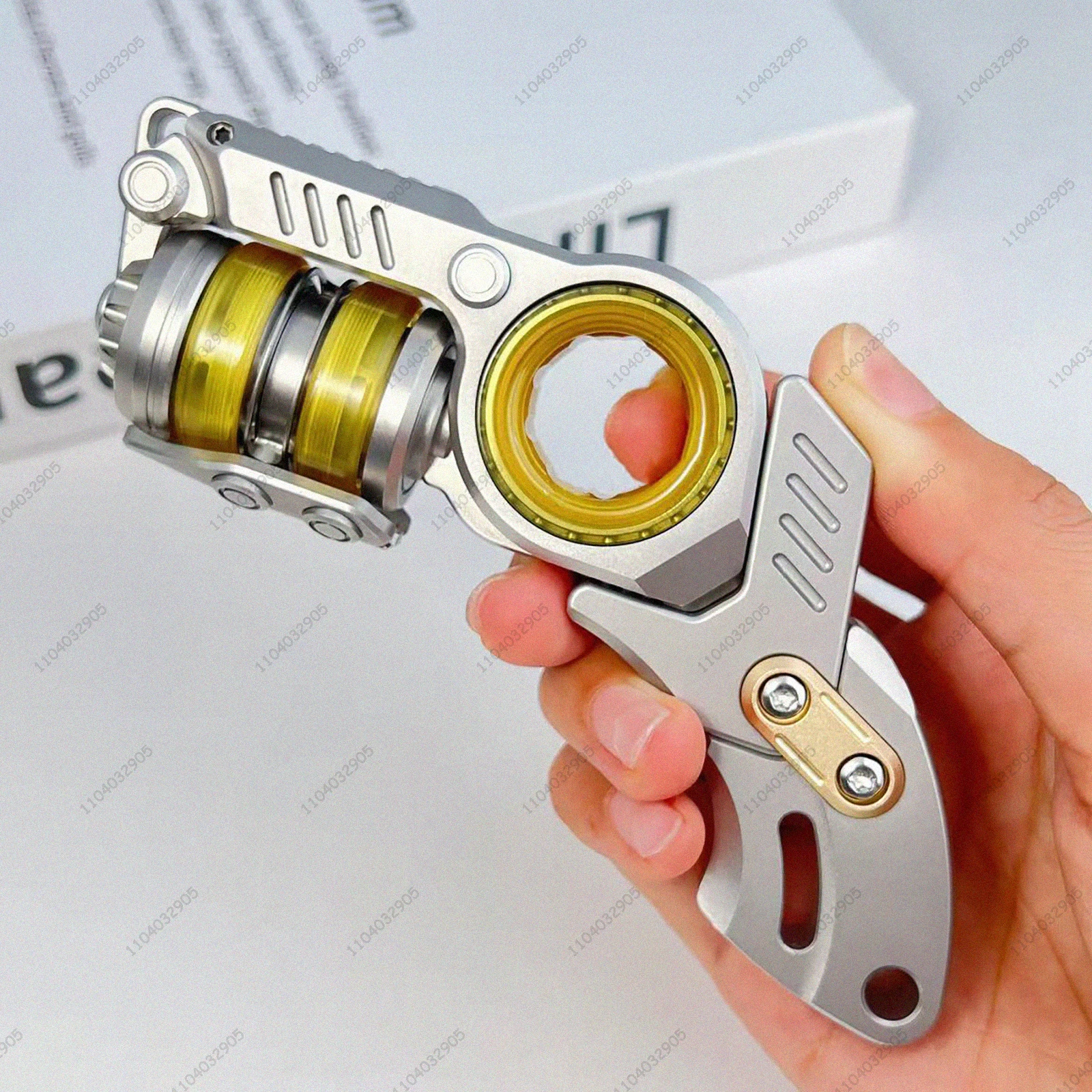 EDC Wielofunkcyjny Spinner Antystresowy z Mechanizmem Flip, Wahadłem, Grzechotką, Czarny Gadżet Technologiczny, Prezent Redukujący Stres