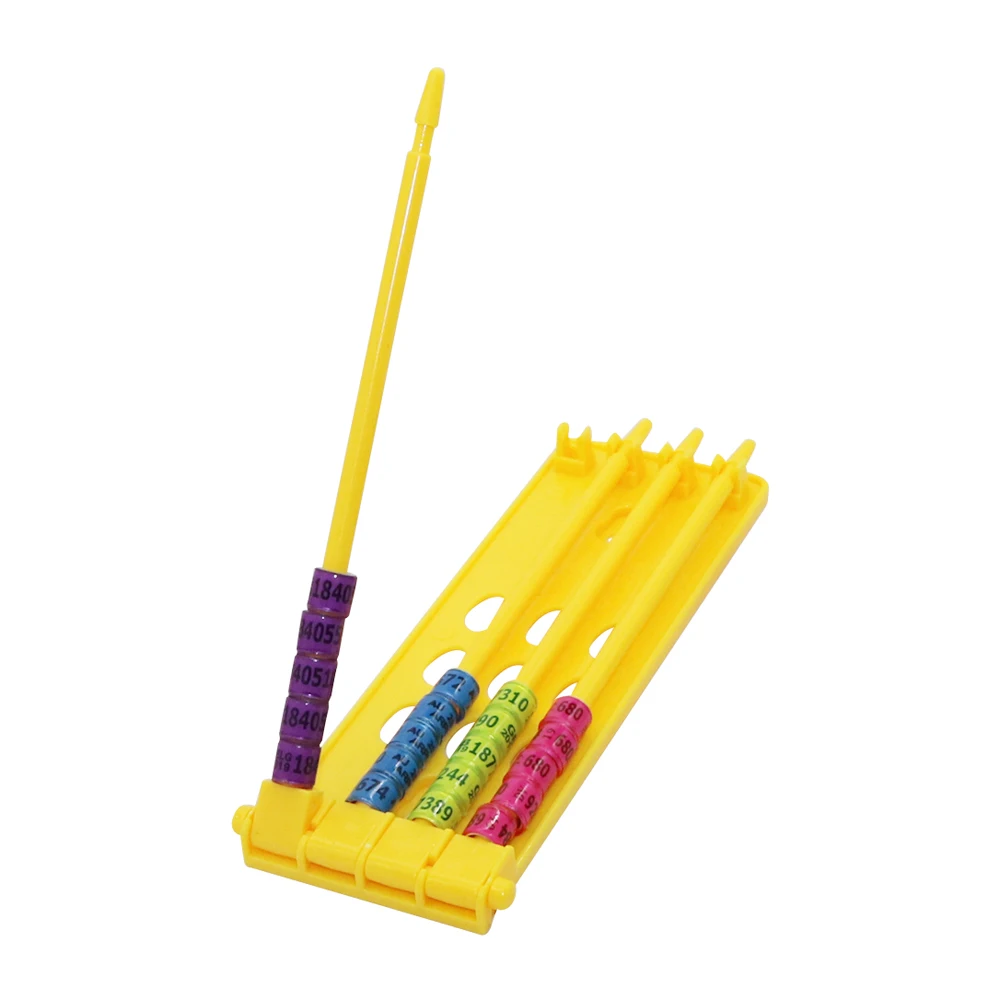 حامل حلقة ساق ساق حمام اختياري ، لوازم تدريب الببغاء ، حلقة قدم حمام سباق ، معدات طيور ، 4 صفوف من الرفوف ، مجموعة واحدة