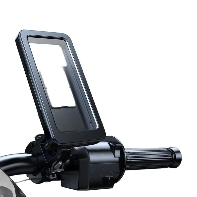 

Fully enclosed waterproof mobile phone holder 15 * 10 * 19.3cm handlebar electric vehicle mobile phone holder