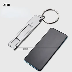 0.5cm ultra thin nail clippers Portable foldable multi-function nail clipper dead skin remover Pliers Nail tool