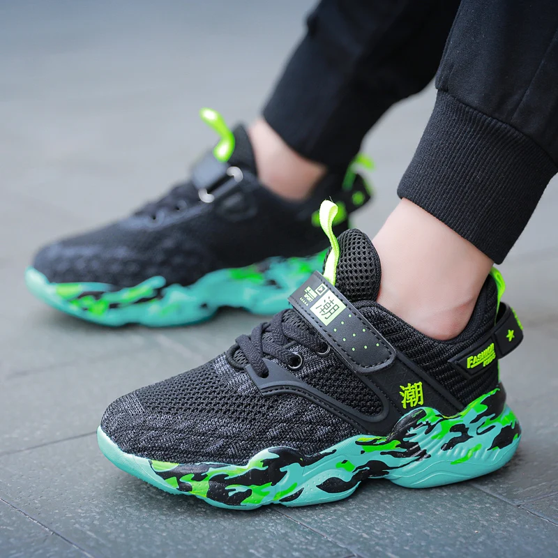 

Kids Sneakers Running Mesh Breathable Sports Shoes for Boys Girls Lightweight Running Shoes Fashion Children Tennis Walking Shoe