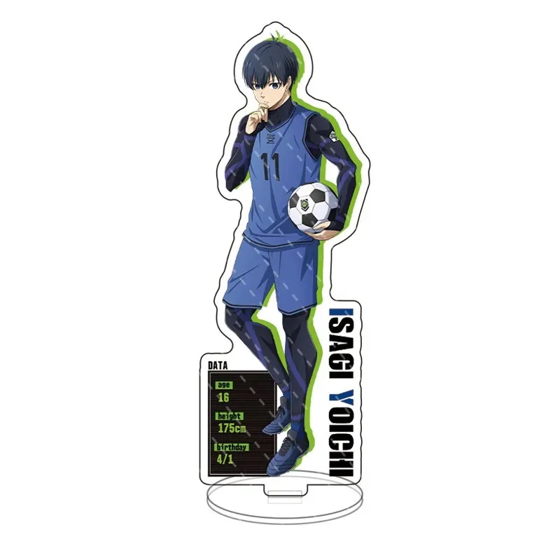 Anime Blue Lock Acrylic Stand Football Player Model Plate Chigiri Hyouma Isagi Yoichi Bachira Meguru 15cm Standing Board