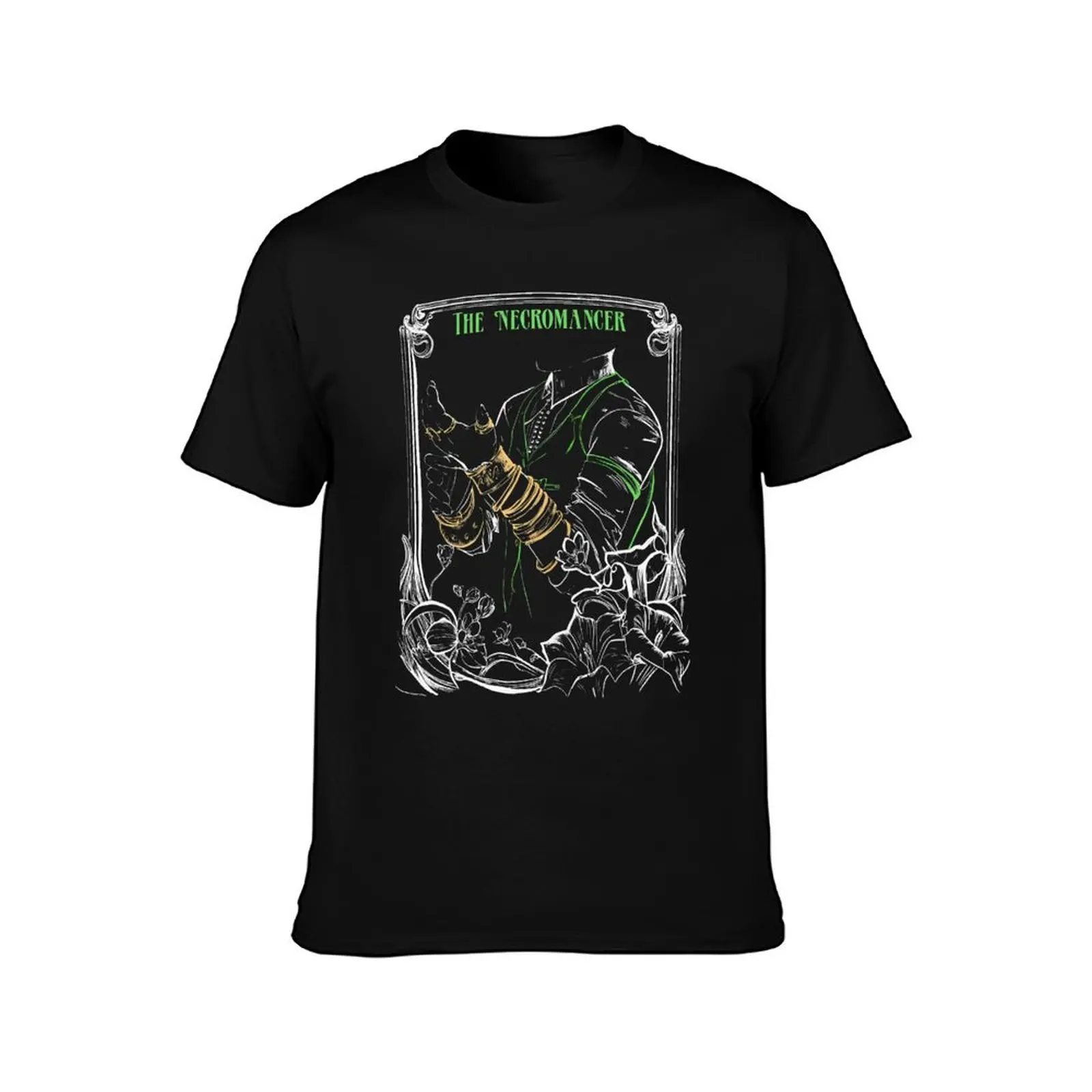 Emmrich Volkarin the Necromancer and Manfred Mournwatch Companion from Dragon Age T-Shirt
