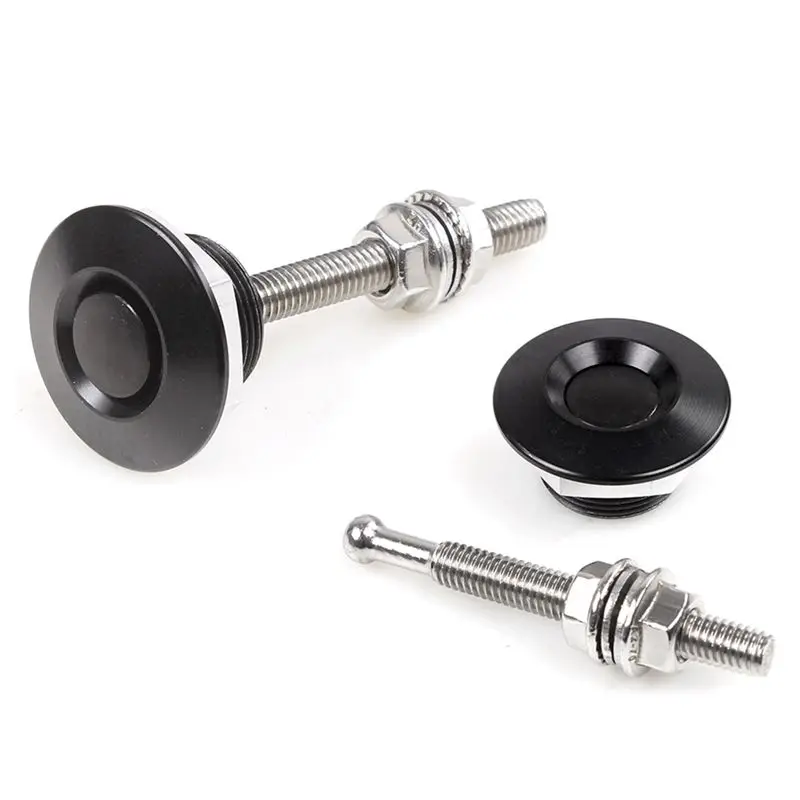 

2Pcs Universal Car Hood Bonnet Lock 30Mm Anti Theft Engine Hood Lock 53Mm Thread Rod