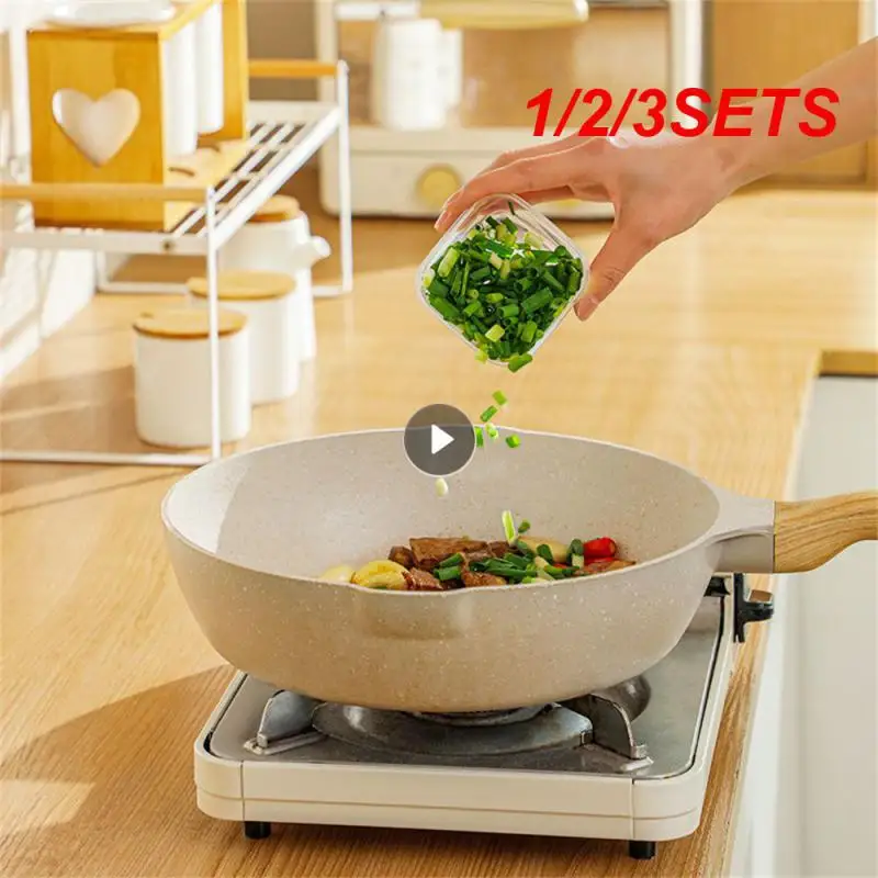 1/2/3SETS Maintain The Flavor Fresh-keeping Box Round And Smooth Kitchen Storage Items Seasoning