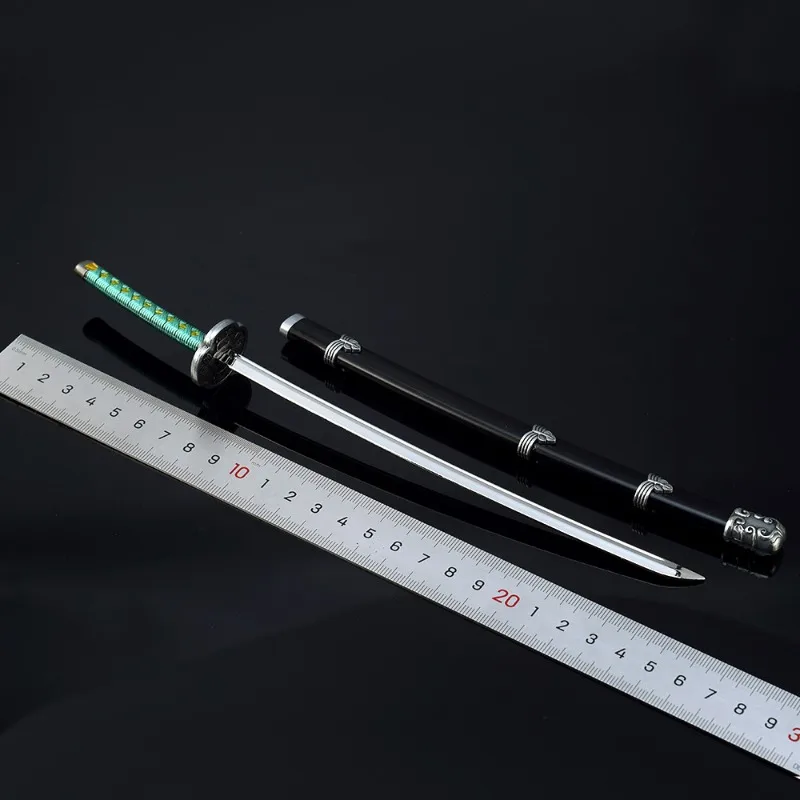 Mortal Blade Anime game Wedge Pill Katana Metal sin cortar modelo de arma para exhibición, regalos, adornos de colección, juguetes para niños, 26cm