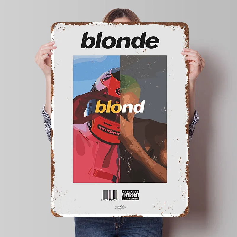 Blonde Poster Customized Wall Art Vintage Metal Signs Retro Tin Plaque for Man Cave Bedroom Decoration Gaming Home Decorations