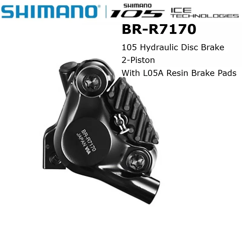 

SHIMANO BR-R7170 Гидравлический суппорт дискового тормоза Суппорт для шоссейного велосипеда Двухпоршневой суппорт с рассеиванием тепла из смолы