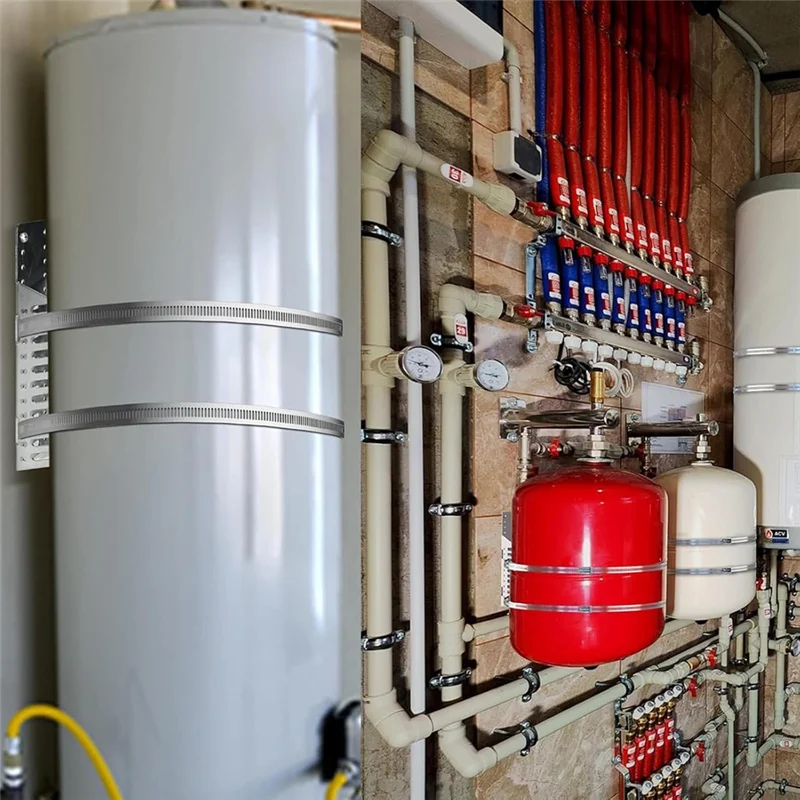 Soporte de montaje del tanque de expansión AEE6 para calentador de agua caliente, tanques de agua caliente de 5 galones de hasta 13 pulgadas de diámetro