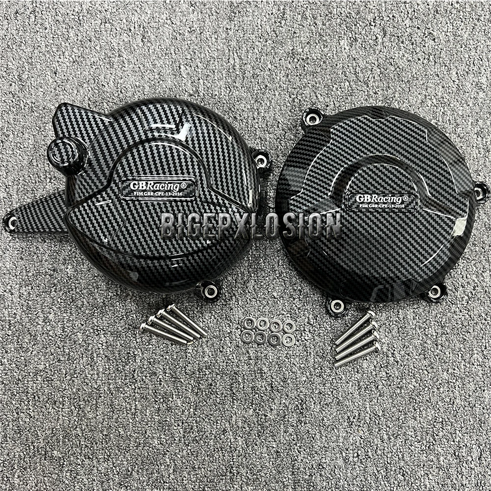 For DUCATI 959 2016-2019 & PANIGALE V2 2020-2024 RACE Carbon Fiber Printing Motorcycles Engine Protective Cover