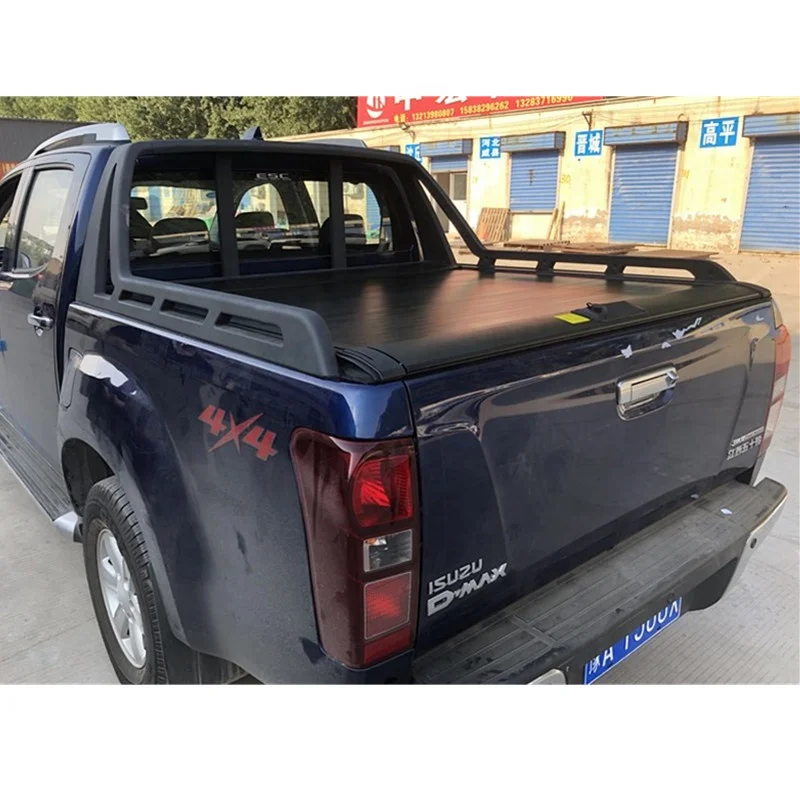 pickup truck bed retractable tonneau cover  manual and electric 4x4 cover roller cover for vehicle