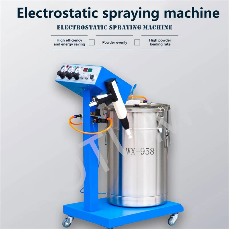 WX-958 Electrostatic Powder Coating System Machine with Control Panel Pump and Spray Gun Paint Equipment for Industries