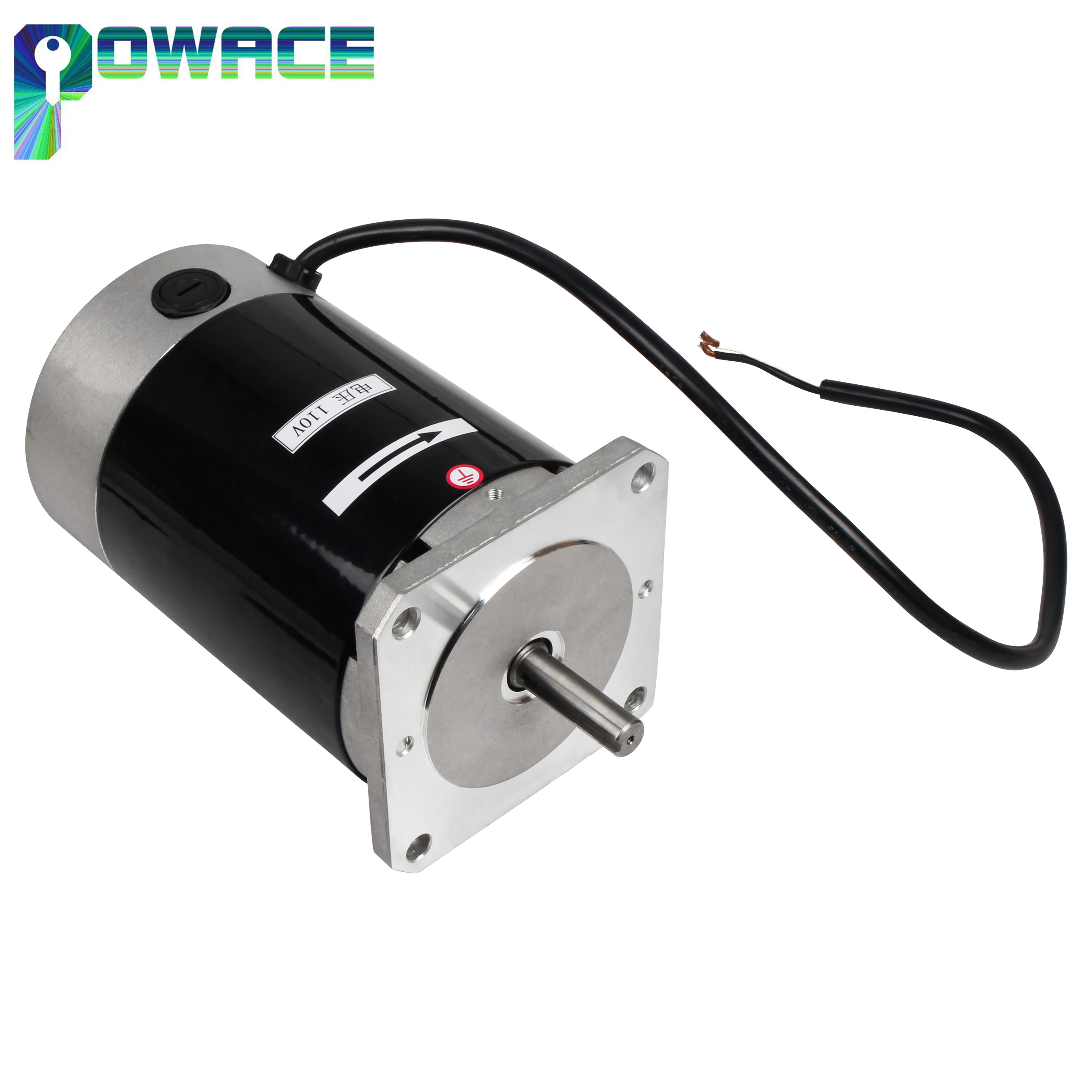 900W Lathe Brushed Motor 110V Or 220V 12mm Shaft 4100rpm Square Flange