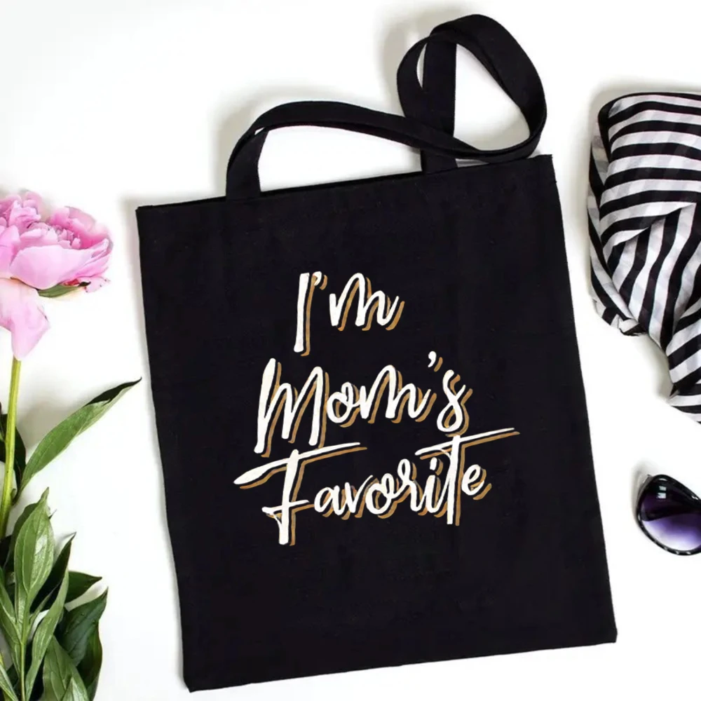 

Oma The Woman The Myth The Bad Influence Canvas Tote Bag, Retro Distressed Lettering, Reusable Shoulder Bag