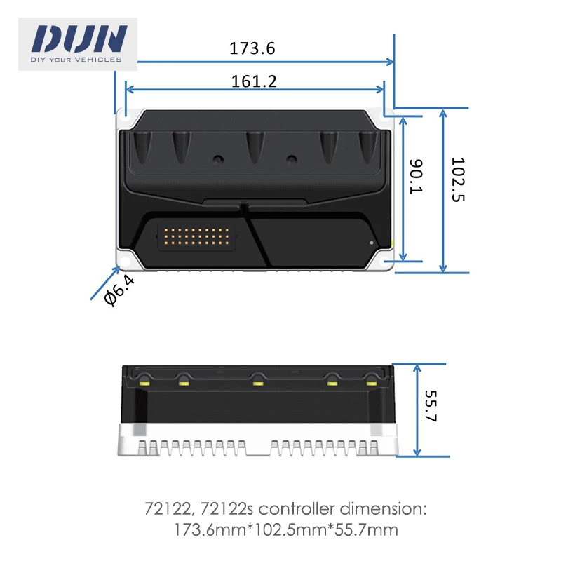 Lingbo Controller LBMC72122 45A DC FOC Sine Wave Programmable Speed Up 40kmh to 50kmh Motor Driver for Niu Scooter N1/N1S/M+/U