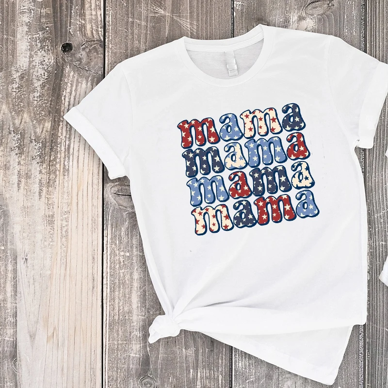 Mommy and Me 4th of July Clothes Mama Shirts Fourth of July Matching Tees Patriotic Mommy and Me Shirt Girls Fashion