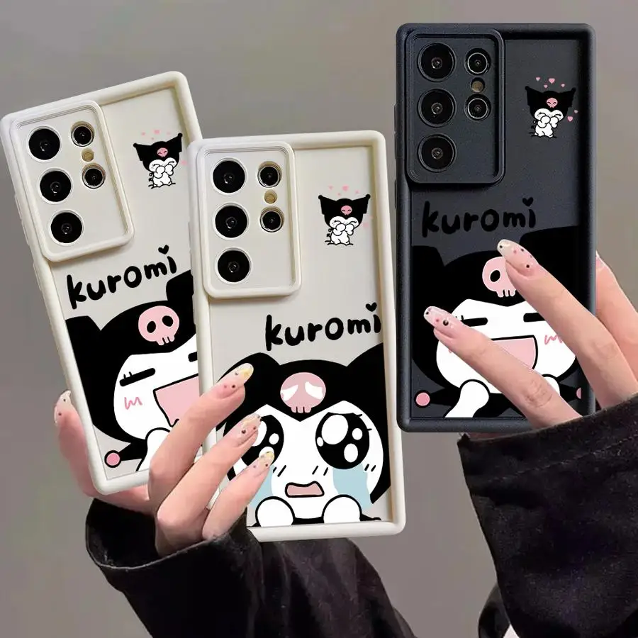 Чехол для телефона Samsung Galaxy S25 Ultra S24 S22 Plus S23Ultra S20 FE S21, противоударный чехол Funda Cartoon Cool Kuromi