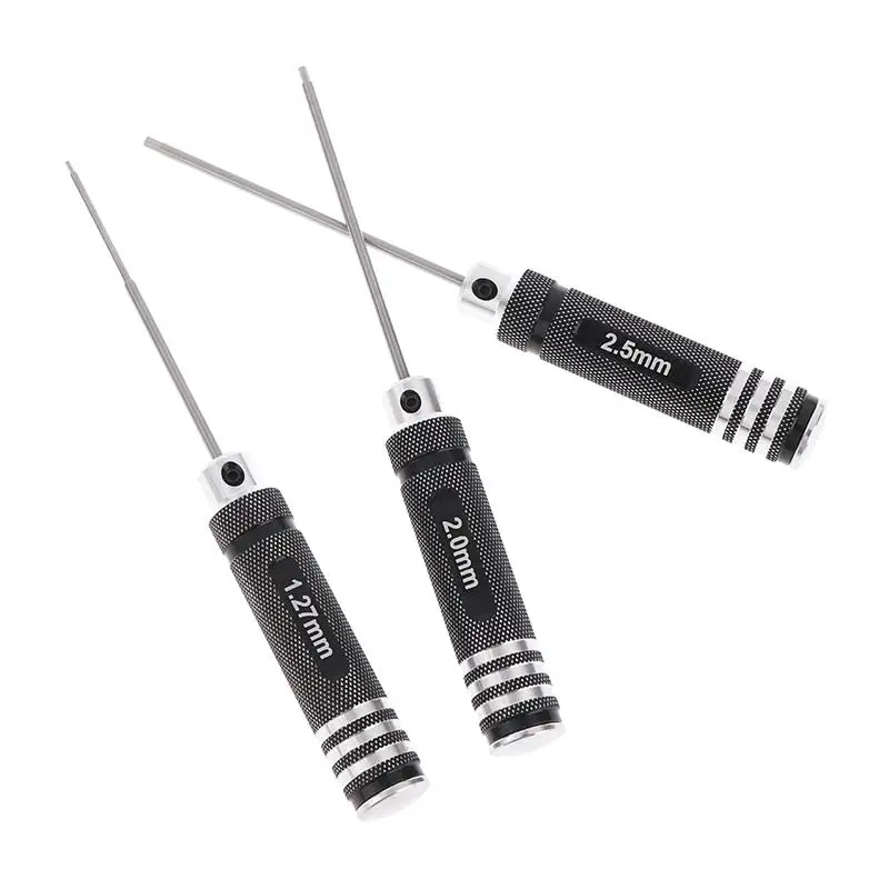 1.27/1.3/1.5/2.5mm Conjunto de ferramentas de manutenção hexagonal modelo de avião chave de fenda hexagonal
