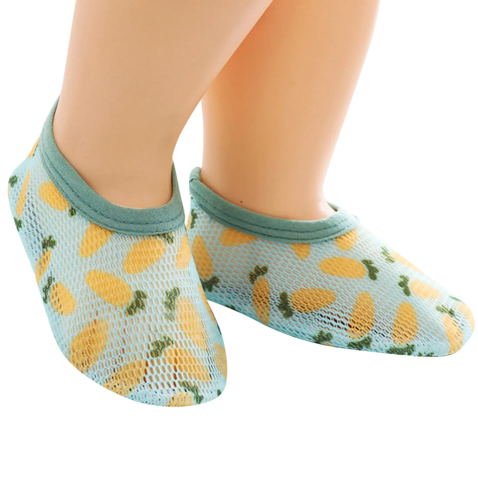 Chaussettes de sol en maille respirante pour tout-petits, chaussures coordonnantes pour bébés, College mignons, garçons et filles, 6 mois à 3 ans