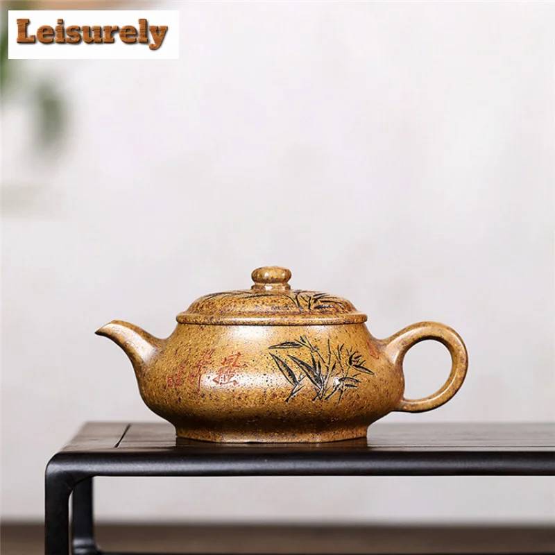 

200ml Classic Yixing Purple Clay Teapots Handmade Pot Raw Ore Section Mud Kettle with Filter Zisha Tea Set Teaware Collection