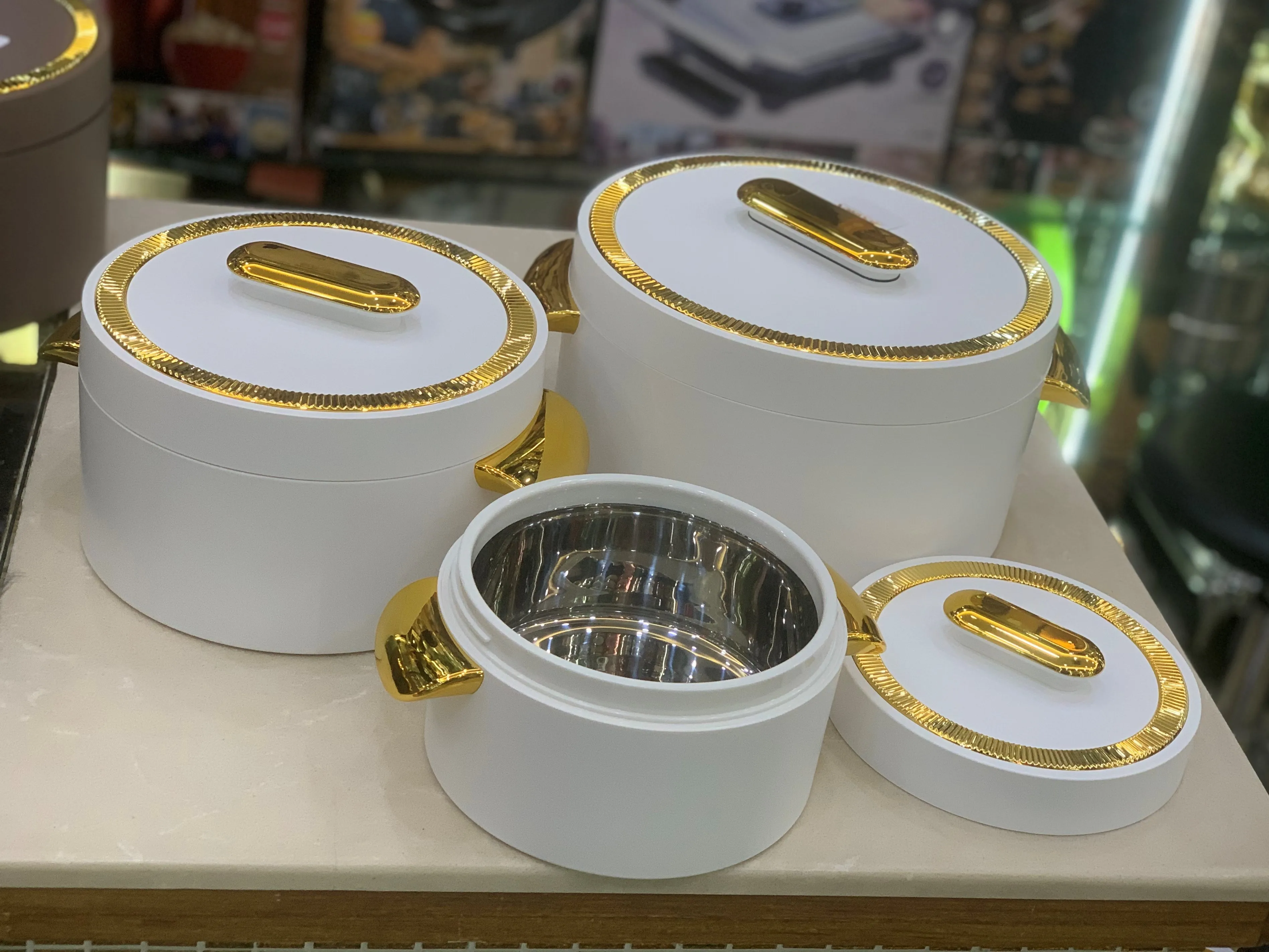 Stainless Steel Lunch Box Set, Lasting Insulation, Insulated Hot Pot, Ramadan Event, 1 L, 2 L, 2.5 L,