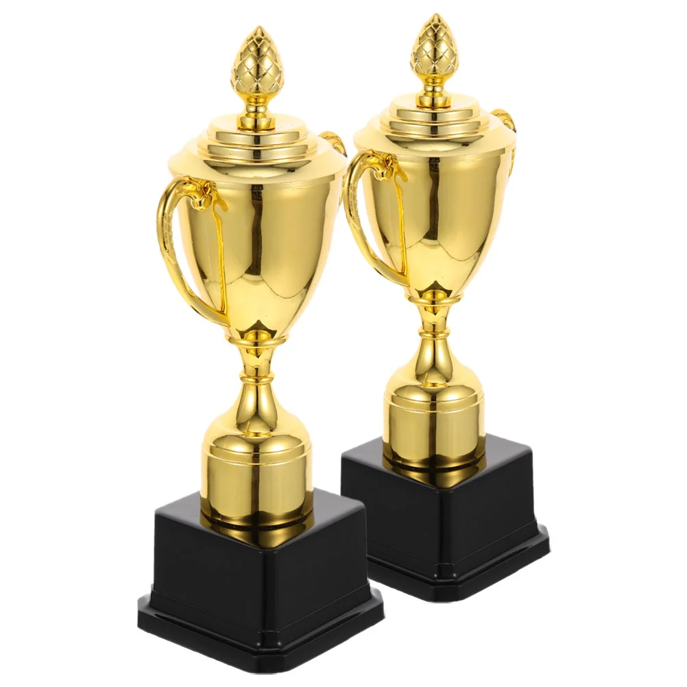 

2 Pcs Trophy Trophies for Adults Celebration Competition Party Award Prop Kindergarten Cup Decor Kids Cups