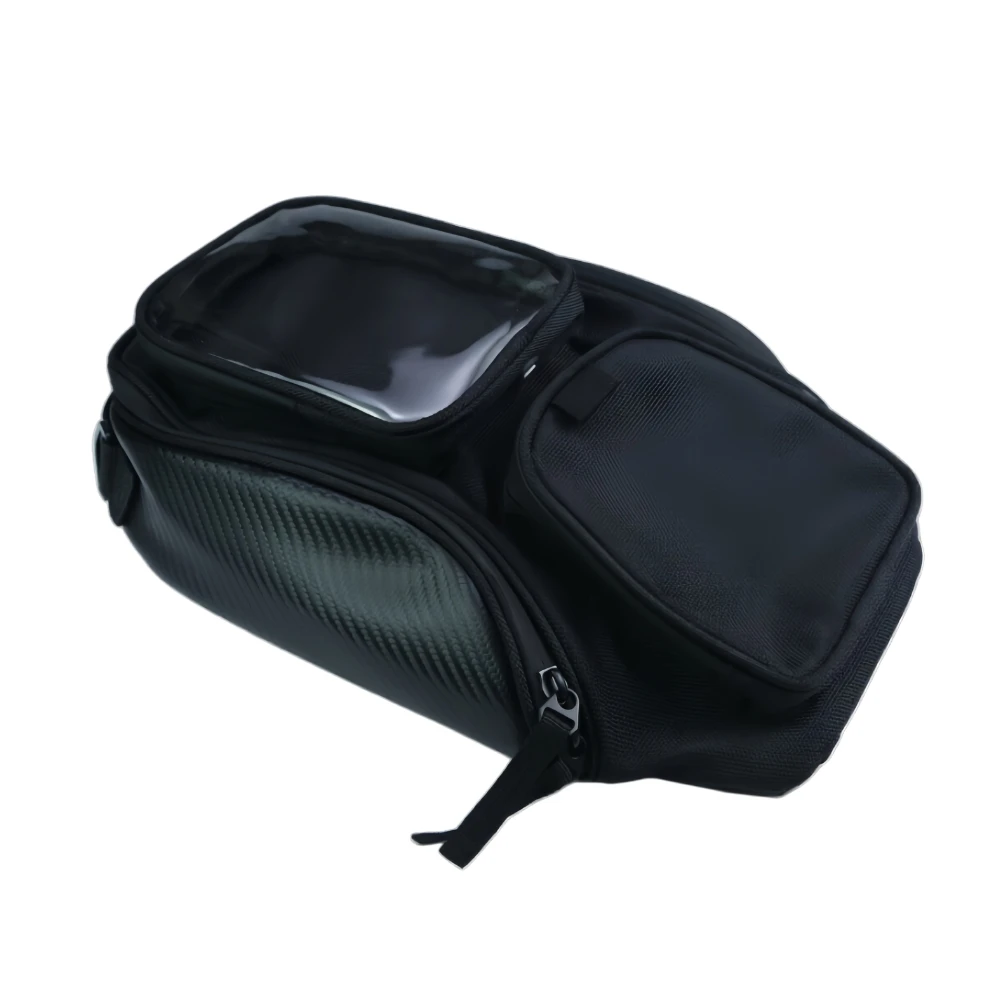 Waterproof Motorcycle Fuel Tank Bag with Phone Navigation Window Multifunctional Magnetic Tank Bag for Motorbike Scooter