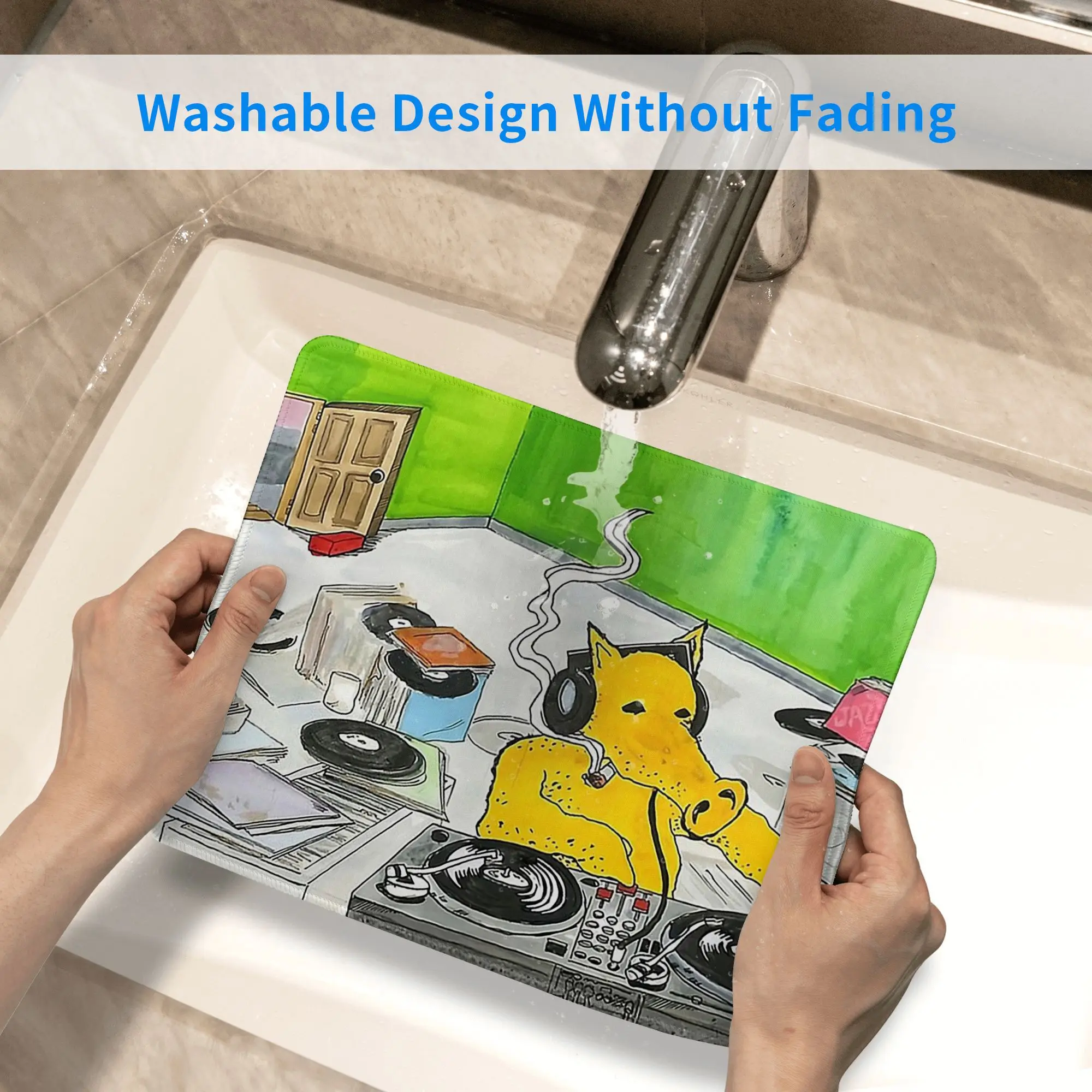 Quasimoto DJ ماوس الوسادة الكمبيوتر لوحة المفاتيح الماوس حصيرة ألعاب الكمبيوتر المحمول حصيرة مكتب الملحقات الجدول الحصير