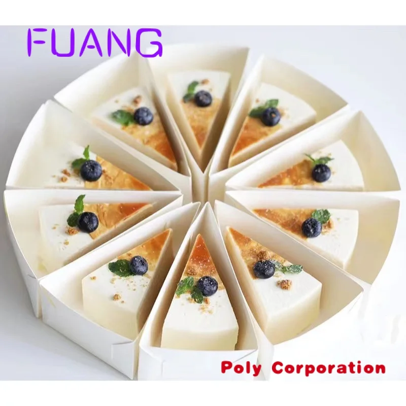 

Custom Factory price cardboard slice packing cake cheese dessert box for bakery