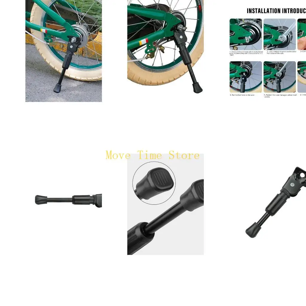 

92ME подставка для ног, подставка для парковки детских велосипедов, боковая подставка с защитной ногой, нескользящее дно,