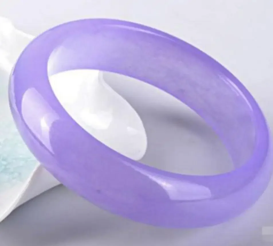 

57-62 мм натуральный фиолетовый александритовый нефрит браслет с драгоценными камнями браслет AAA