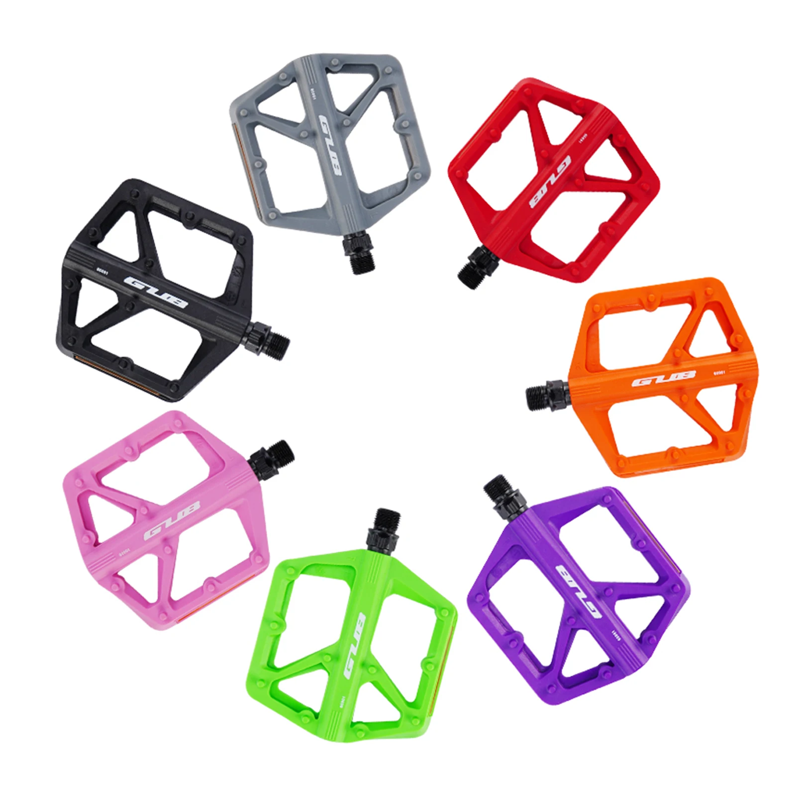 Rennrad-Pedale Plattformpedale Nylon-Lager Flachpedale für Mountainbikes