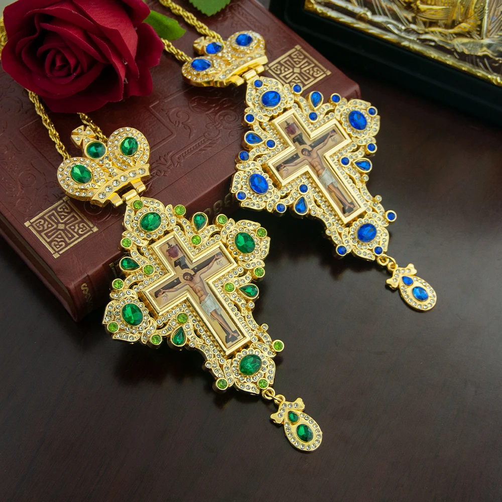 HTISOK Orthodoxer Anhänger Kreuz Zinklegierung Kruzifix Christliches Kreuz Erstkommunion christliches Kreuz Anhänger Kreuz – Detail 11