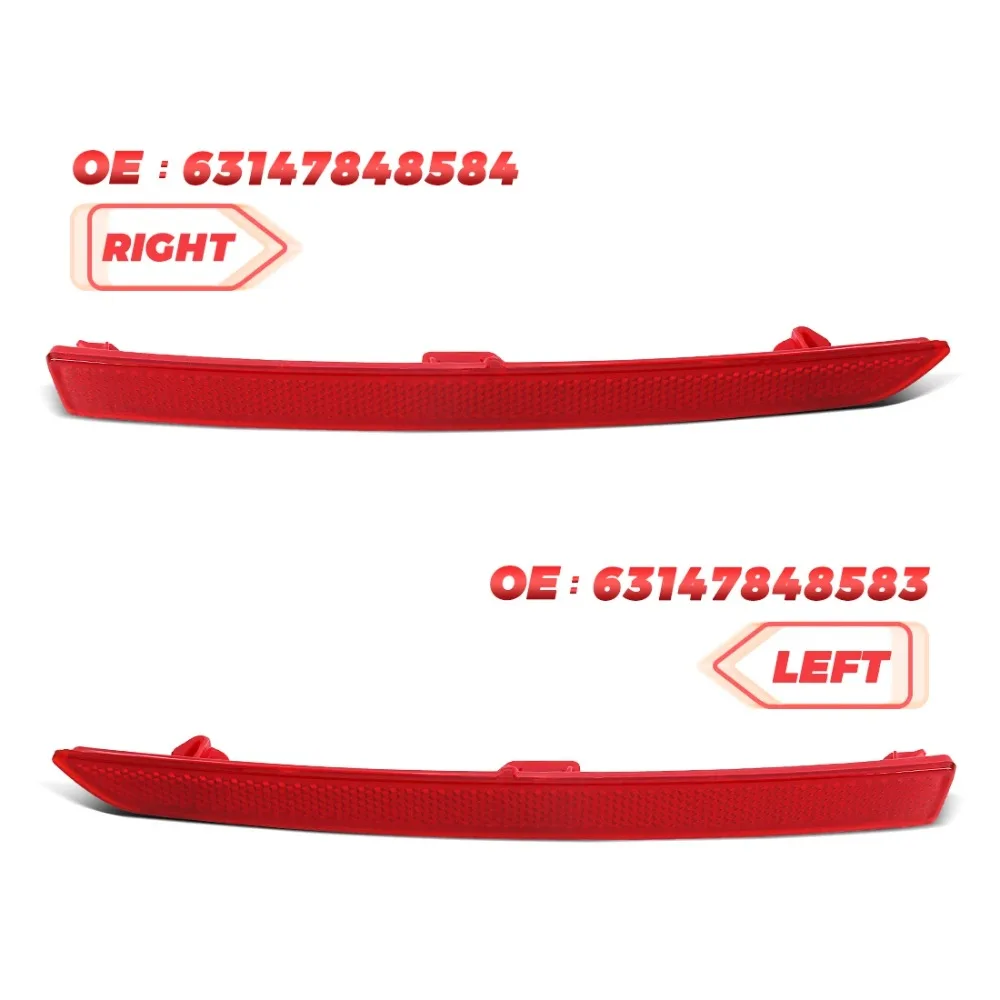 63147848583 63147848584 For BMW 3 4 Series M3 M4 F80/F82/F83 2012-2019 Rear Bumper Reflector Tail Brake Warning Stop Lights