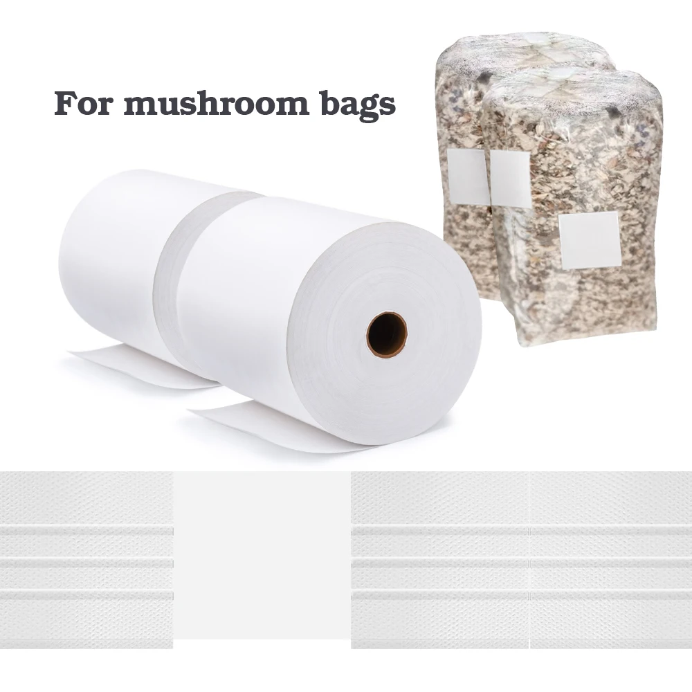 Breathable Self-Adhesion Non-Woven Sticker for Mushroom Spawn Bag Punching Inoculation Sealing Paster Edible Fungi Cultivation gallery 5
