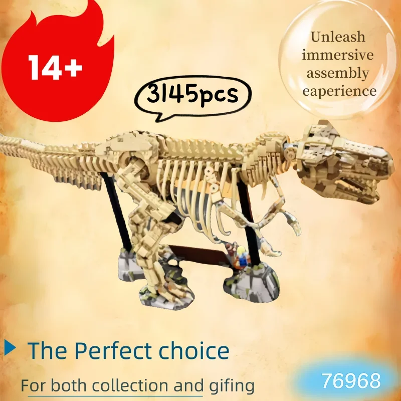 

IN stock 3145 MOC 76968 Dinosaur Fossil Tyrannosaurus Rex World Park Birthday Gifts for Children
