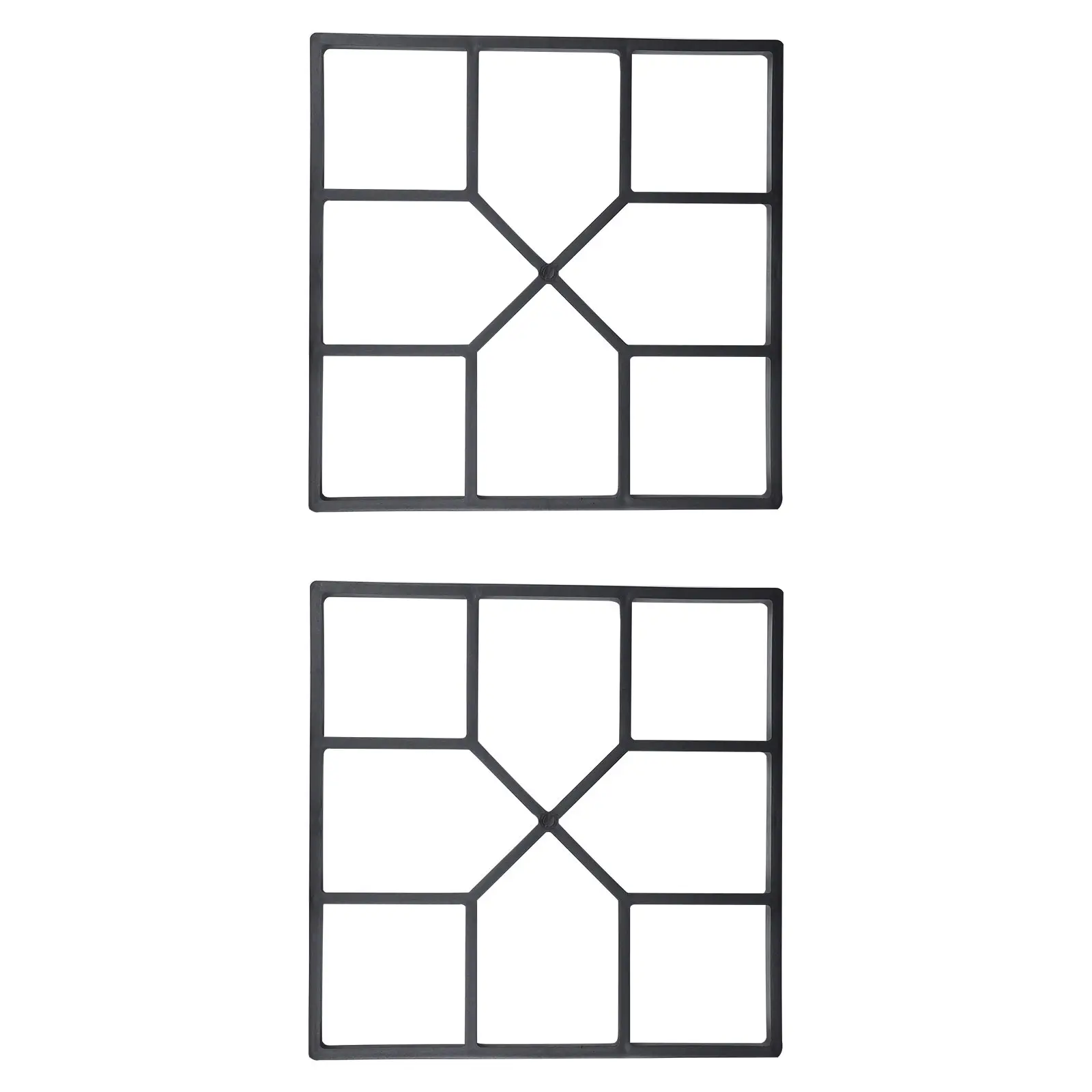 

2Pcs DIY Pavement Mold Reusable Plastic Floor Tile Mould Stepping Stone Path Maker Garden Decoration Practical Tool