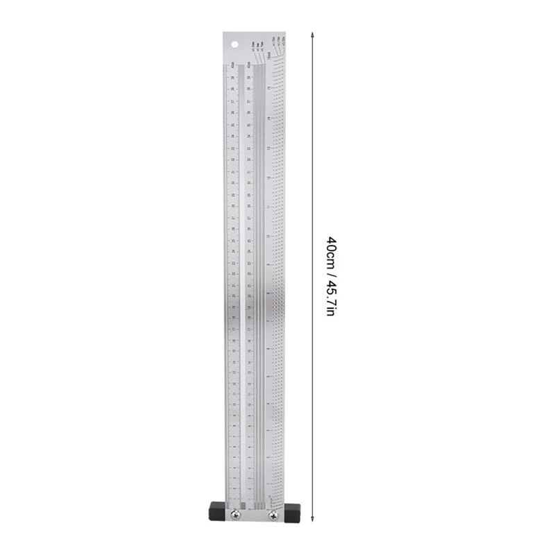 Règle de marquage Ultra précision, Version métrique en acier inoxydable, règle de traçage pour le travail du bois, jaugeage du carré en T de haute précision, meilleure vente