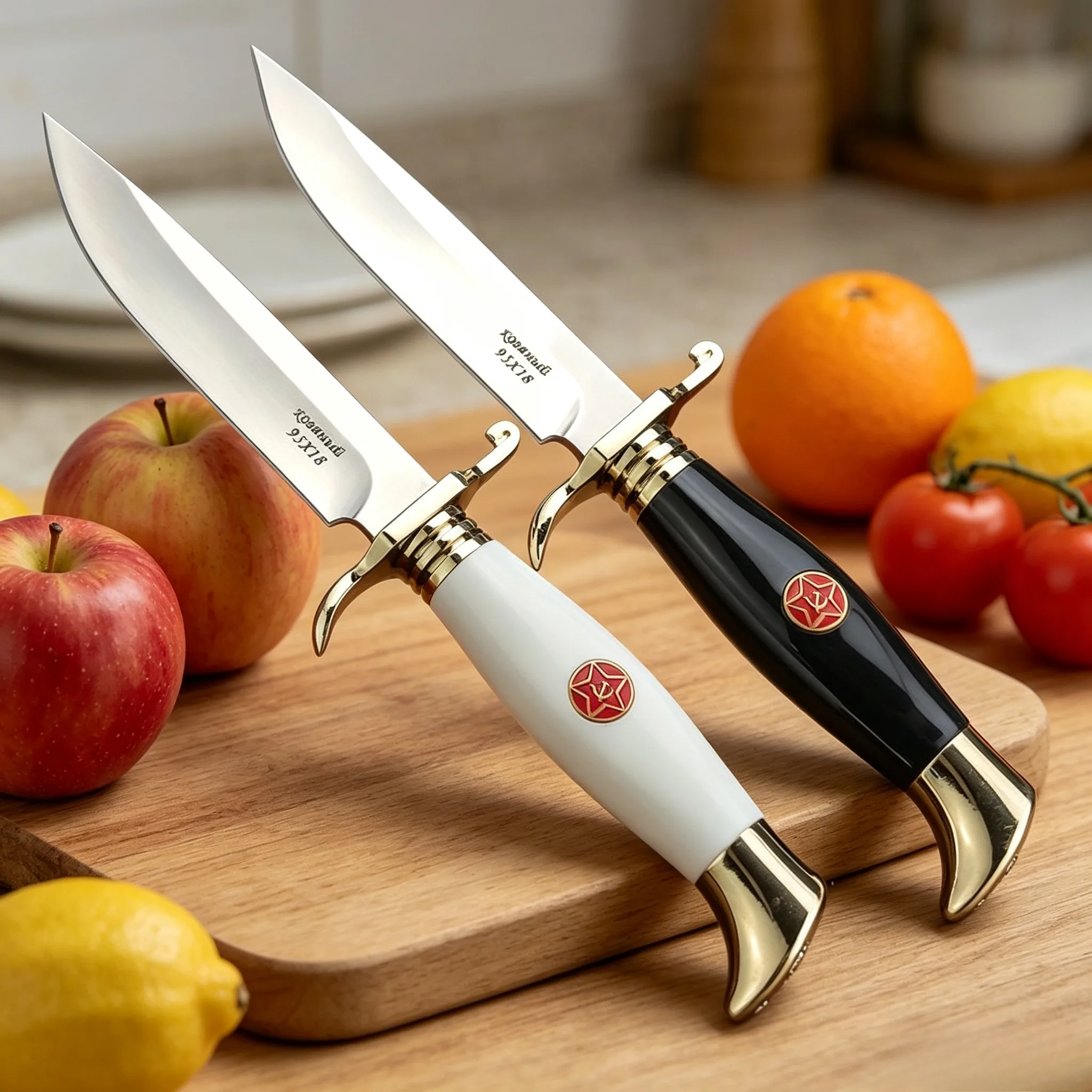 High hardness 5Cr13 stainless steel fruit knife, comes with a knife cover, suitable for cutting meat, fruits, and vegetables