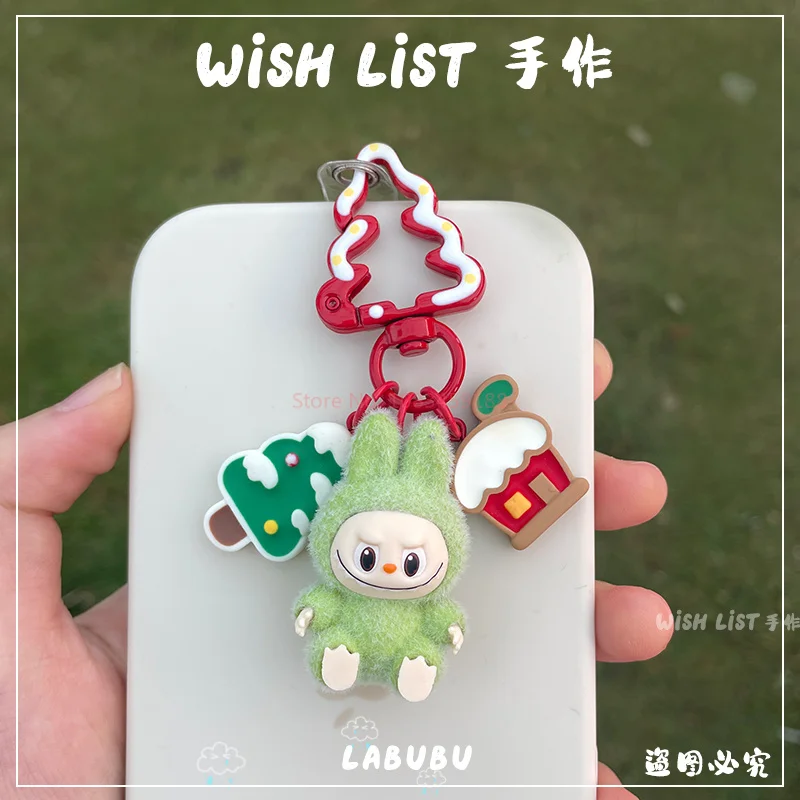 Labubu Mini Vinyl Butter JOBackpack, Mobile Pendant, Cute Desktop Ornement, Toy Key, Hot Christmas Series, New Gift