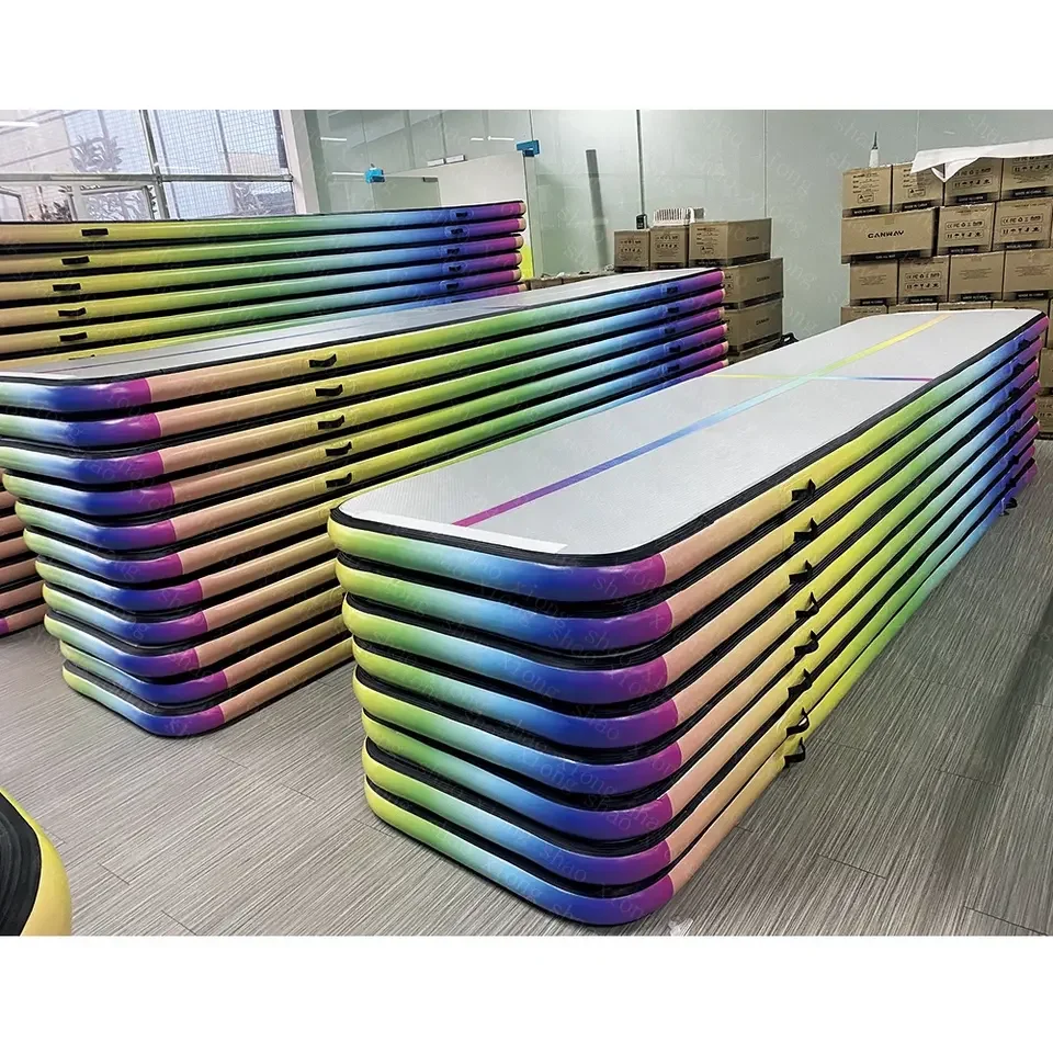 

Inflatable Yoga Mats Gymnastic Mat On Water Drop Stitch Fabric Fitness Floating Aqua Sport Dwf Air Track For Swimming Pool