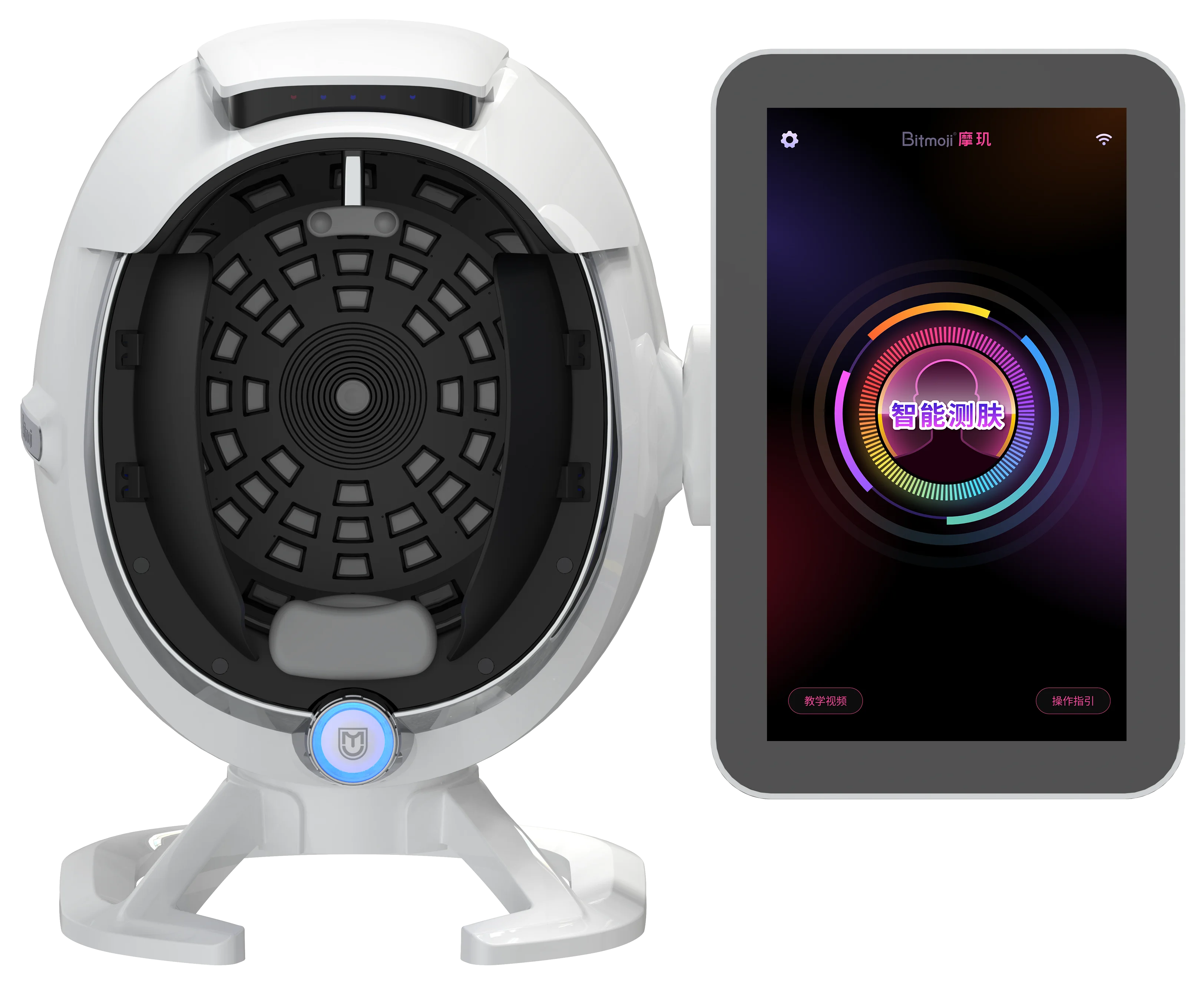 AI 3D Skin Analysis Scanner Diagnosis 8 Spectrum Professional Analysis Skin Tester Detection Skin Problem Beauty Salon Equipment