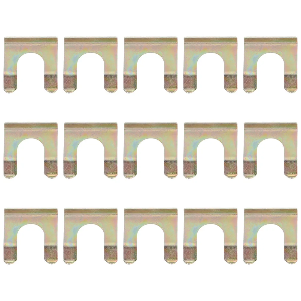 

15pcs Car Oil Tube Clamps: Durable Iron U-Shaped Brake Hose Clips For Accurate Positioning Brake Line Retainer Automotive Repair