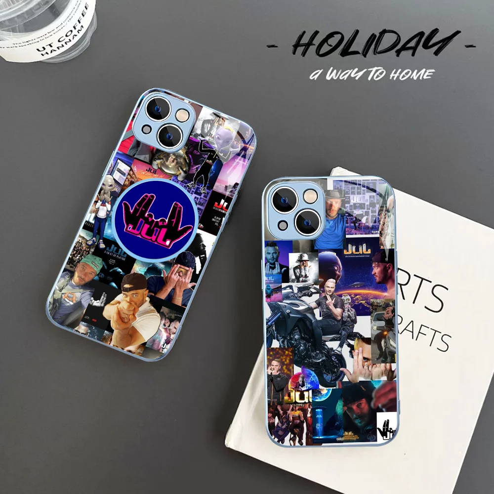 France Jul Rapper Phone Case Tempered Glass For Iphone 14 13 12 11 Pro Mini XS MAX 14Plus X XS XR Fundas