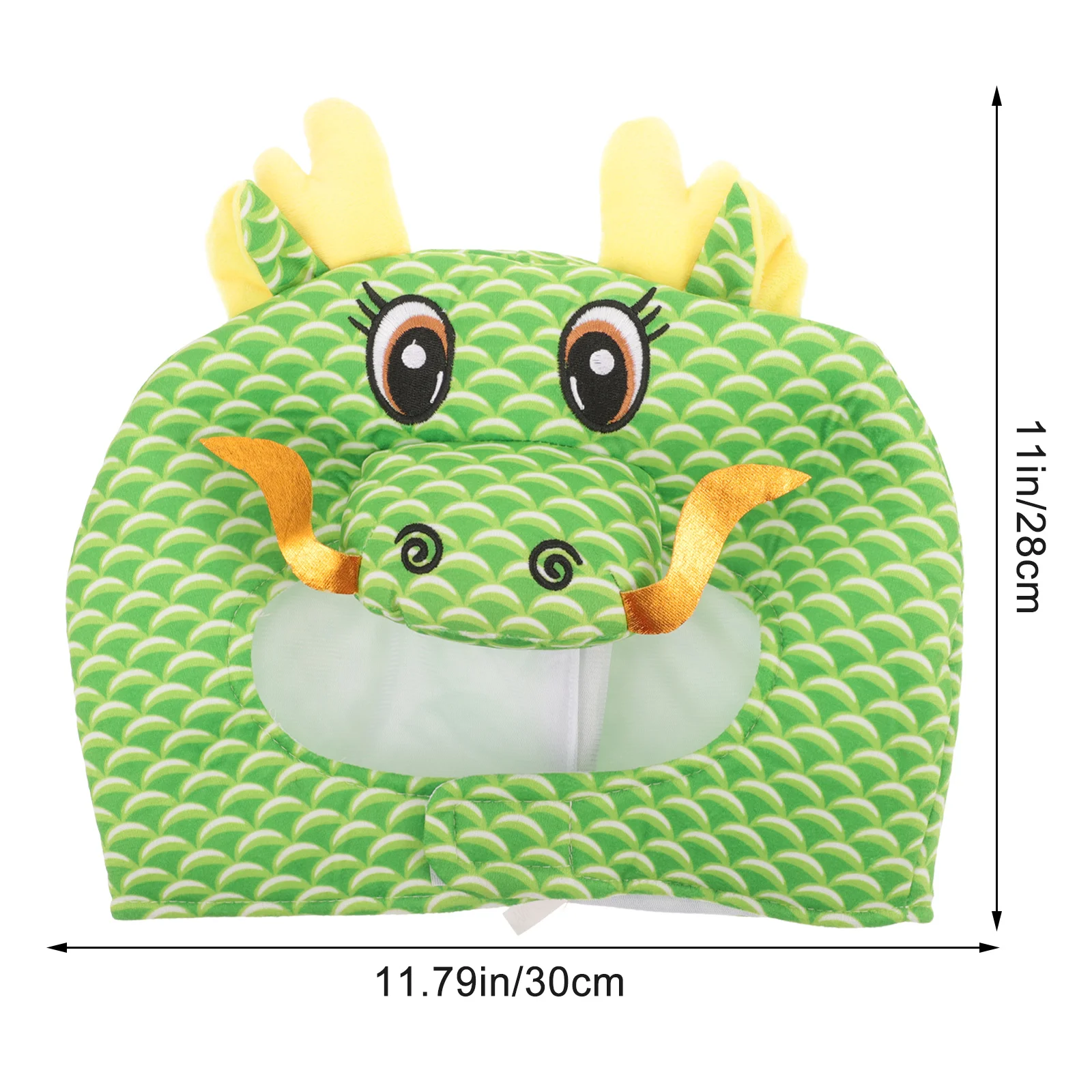 Dragon Headgear Party Costume Hat Cute Dragon Mascot Shape Photography Costume Hat Cartoon Style for Adults Kids Festival